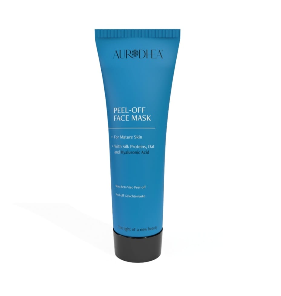 Peel-off face mask for mature skin - 75 ml With hyaluronic acid, silk proteins and oats